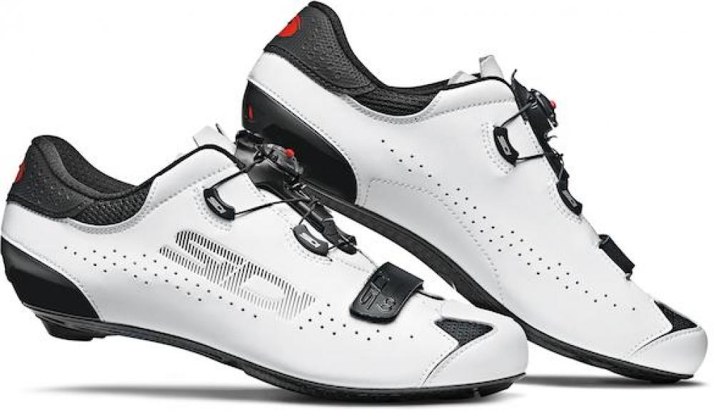 Sidi ROAD Sixty black/white 42.5 schwarz/weiß - ultraleichter Rennradschuh mit Carbonsohle