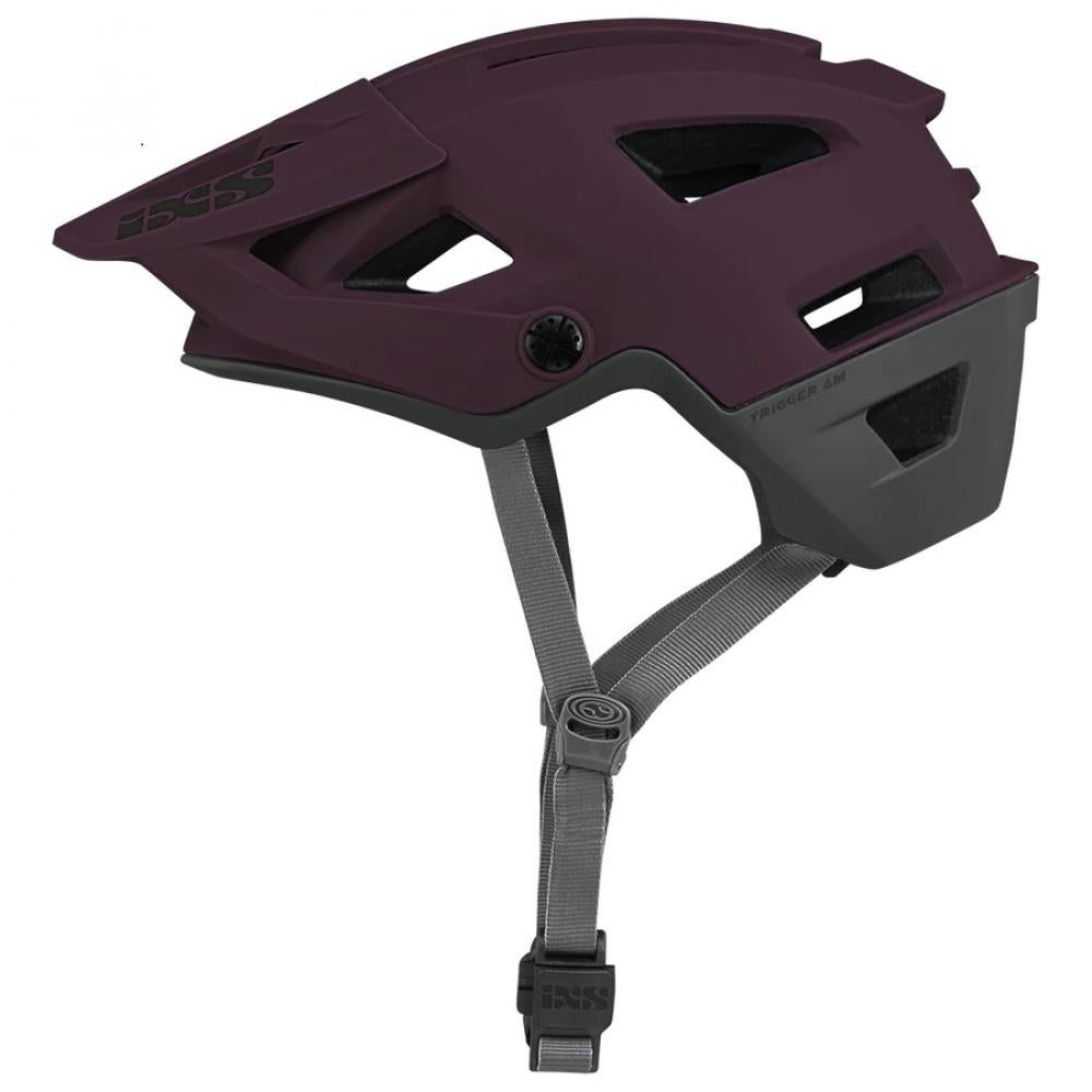 IXS Sports Division iXS Trigger AM helmet M/L Raisin - leichter All-Mountain Fahrradhelm mit Top-Belüftung