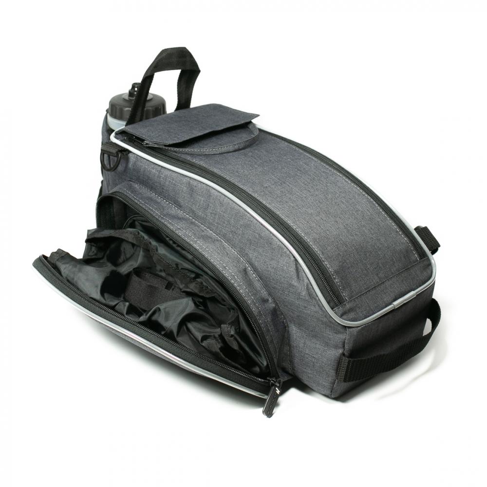 Haberland Gepäckträgeraufsatztasche Flexibag XL beige - erweiterbare Racktime 2.0 Fahrradtasche