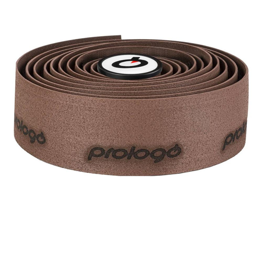 Prologo Lenkerband PLAINTOUCH + braun mit Stopfen, Kork/Gel