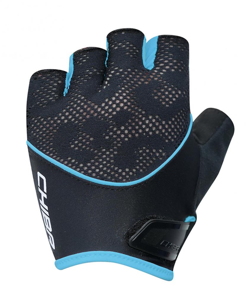 CHIBA Lady Gel - Damen Fahrradhandschuhe L schwarz/türkis mit Gelpolsterung