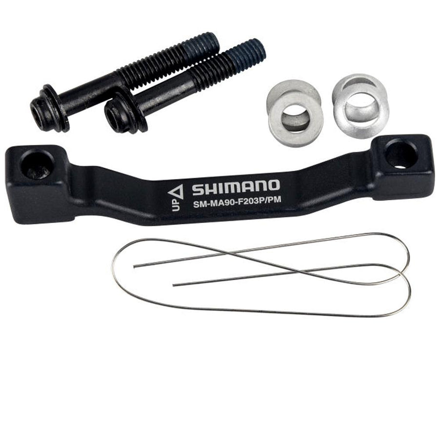 SHIMANO Scheibenbremsadapter Vorne o. hinten PM PM Scheibenbremsadapter - 180 mm, 203 mm