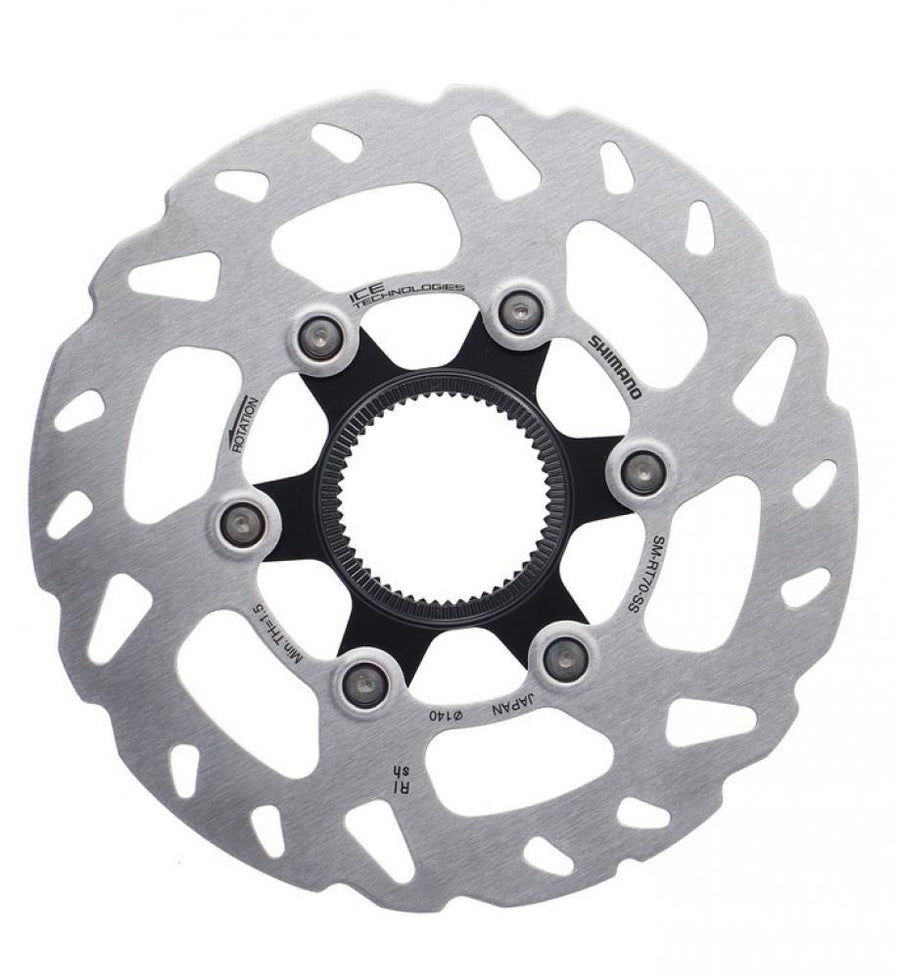 SHIMANO Bremsscheibe SM-RT70 140mm CL Bremsscheibe - Center-Lock Ausführung für Scheibenbremsen