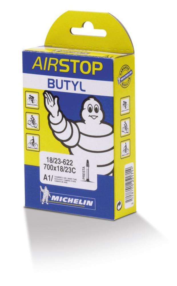 Michelin Airstop Fahrradschlauch A3 Butyl 28 Zoll 35/47-622/635 mit Dunlop Ventil 40 mm