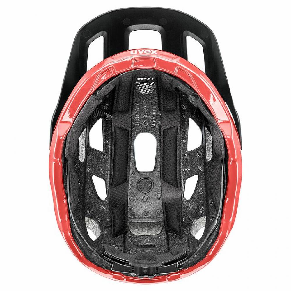 Uvex React MTB-Helm rhino-apricot peach matt 56-59 cm, 14 Belüftungen, 3D IAS, EN 1078, Unisex