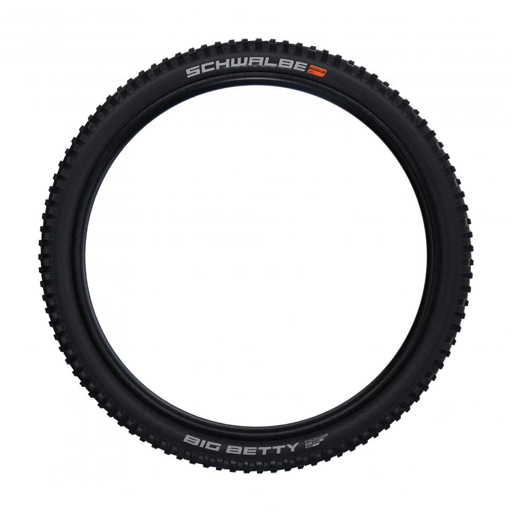 Schwalbe Big Betty 27.5x2.40" Faltreifen, ADDIX Soft Compound, Super Gravity, TLE, E-50 zertifiziert, HS608 Profil, schwarz, ETRTO 62-584, ideal für Downhill und Enduro