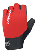 CHIBA Team Glove Pro - Radhandschuhe, kurz, M, rot, atmungsaktiv, leichter Grip
