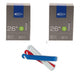 Schwalbe 2x Fahrradschlauch AV13 26x1.50-2.40" (40/62-559) - 26 Zoll 40mm + 1x 1 x Reifenheber Zefal DP 20 3er-Karte blau/weiß/rot