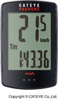 Cat Eye, Computer, Padrone+, 7 Funktionen, Farbe schwarz, Padrone+, schwarz, kabellos, großes Display, 7 Funktionen, Batterie CR2032, inkl. Sensor, Befestigungsmaterial, Bedienungsanleitung