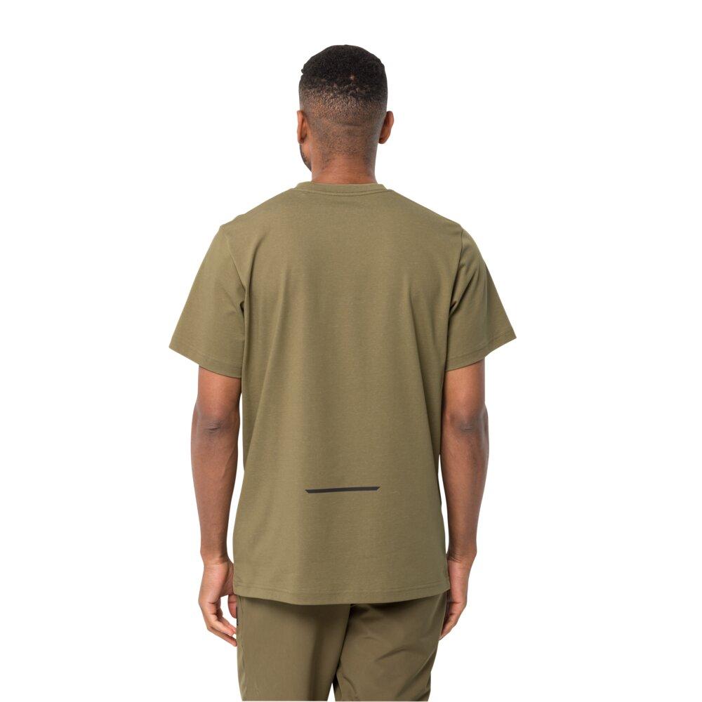 Jack Wolfskin Bike Commute T M Synthetic Fiber T-Shirt Shortsleeve Grey Olive Größe XL