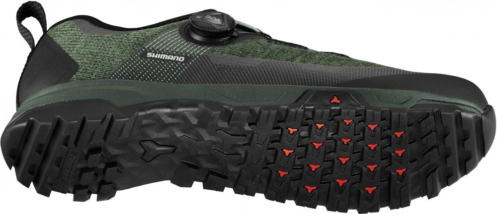 SHIMANO Fahrradschuhe ET701 MTB Flatpedal Herren/Damen 47 Grün