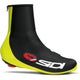 Sidi Chrono Plus Überschuhe 44-47 Schwarz/Gelb Fluo - Aerodynamischer Wetterschutz für Rennradfahrer