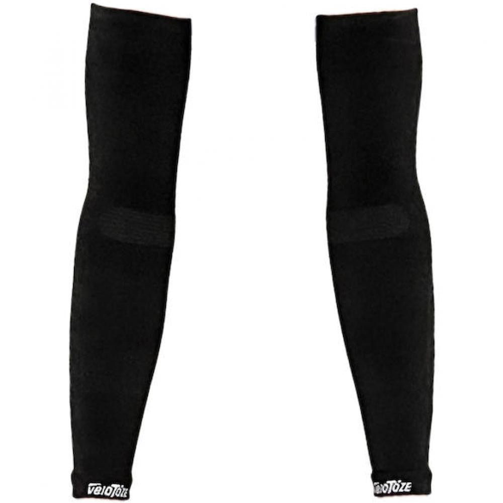 VeloToze Armlinge Graphene L/XL Schwarz - warmer, leichter Wetterschutz in aktueller Generation