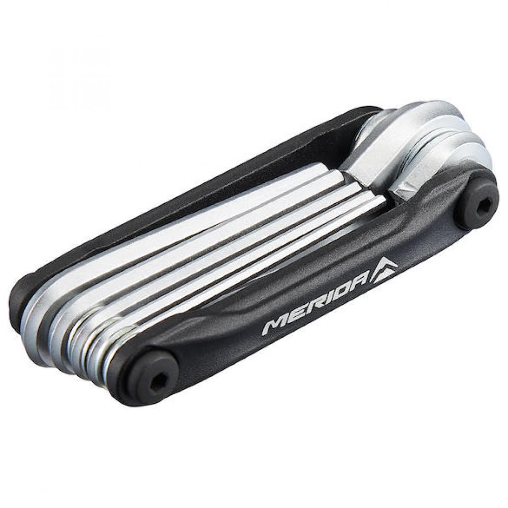 Merida Multitool 9-in-1 Werkzeug 90 x 38 mm Schwarz - Kompaktes Fahrrad-Multitool