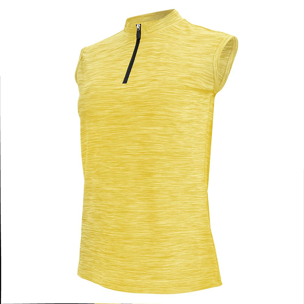 CHIBA Lady Melange Shirt Sleeveless - Radtrikot ohne Ärmel, apfelgrün, Größe M