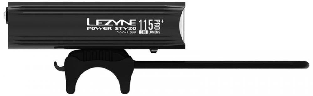 Lezyne Power Pro 115+ StVZO Frontlicht 115 Lux mattschwarz - 3 Modi, IPX7, 27h Laufzeit, CNC-Alu, Osram LED, Micro-USB