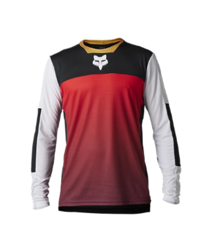 FOX Jerseys DEFEND LS JERSEY AURORA Black/White Größe XL