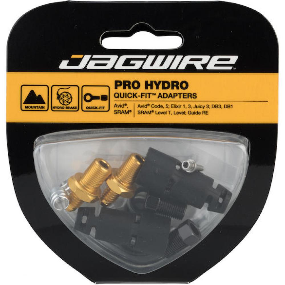 Jagwire Pro Quick-Fit Adapterset für SRAM/AVID Hydraulikbremsen - Schwarz/Gold