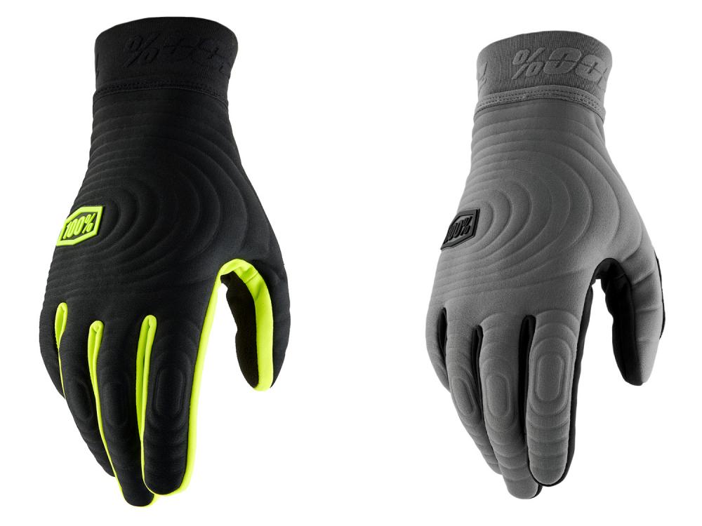 100% Brisker Xtreme Gloves M Black/Fluo Yellow - maximaler Grip und Wetterschutz