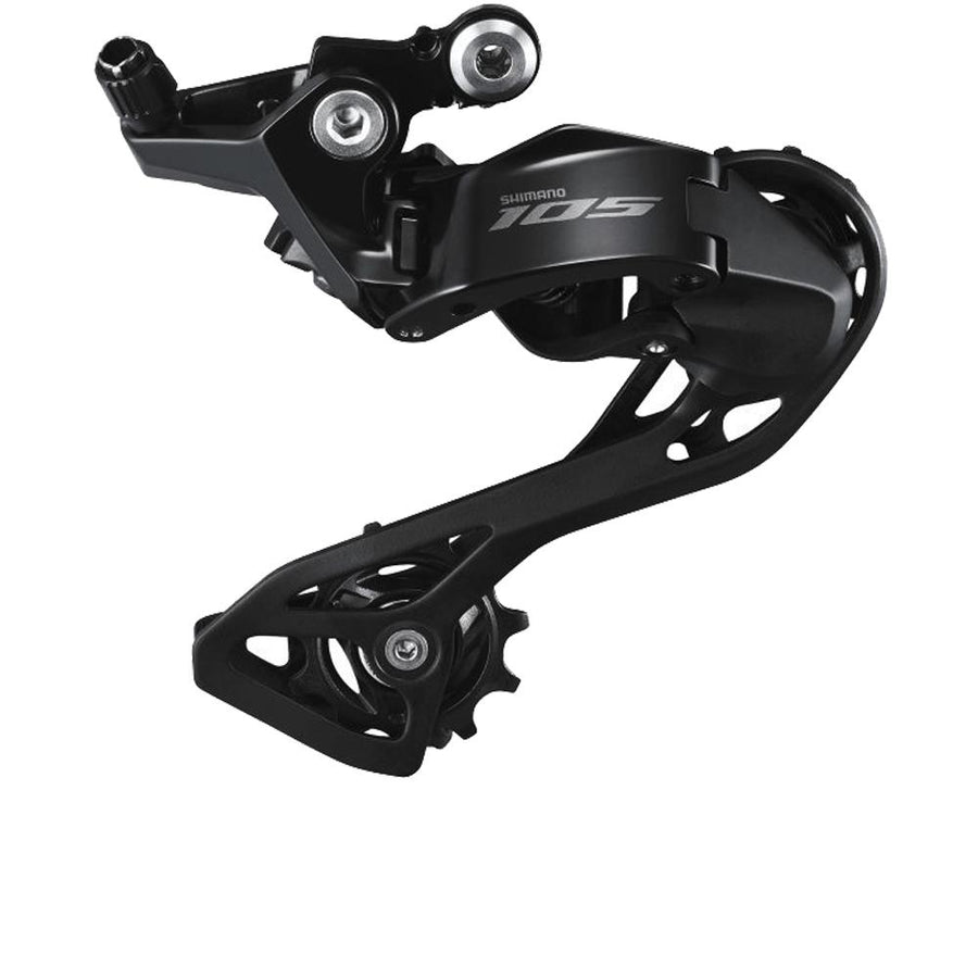 SHIMANO 105 RD-R7100 12-fach Schaltwerk in Schwarz.