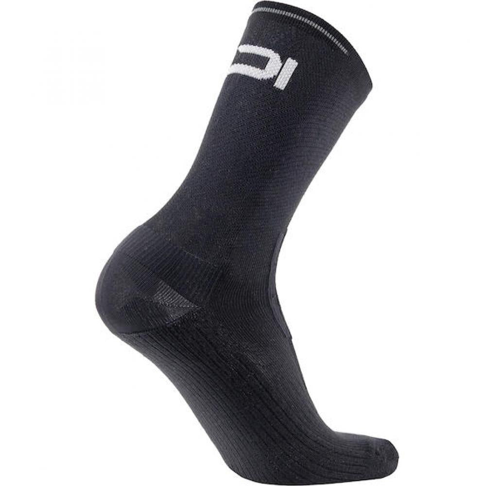 Sidi Socken VISIBILIS black 40-43 Schwarz - technische Radsocken mit hoher Sichtbarkeit