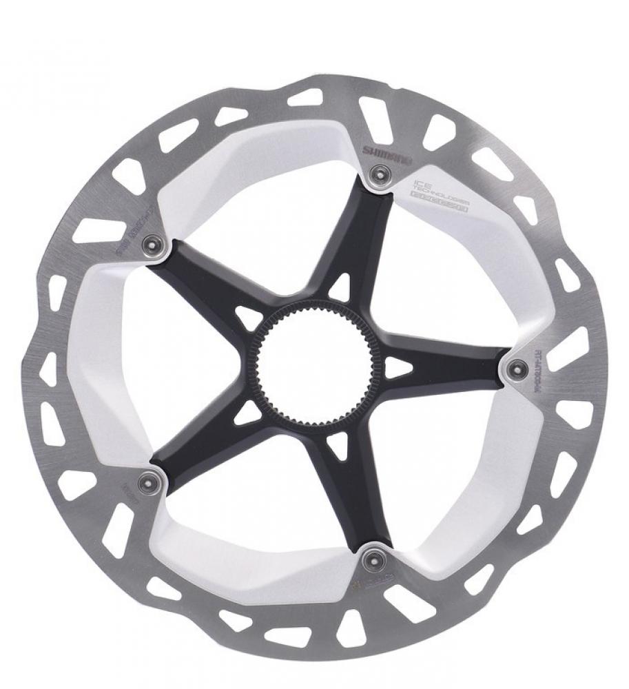SHIMANO Bremsscheibe RT-MT800 180 mm Center Lock mit Verschlussring und Außenverzahnung