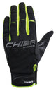 CHIBA Via Ferrata Absolut - Radhandschuhe XXL schwarz/neongelb, Touchfinger, Knöchelschutz
