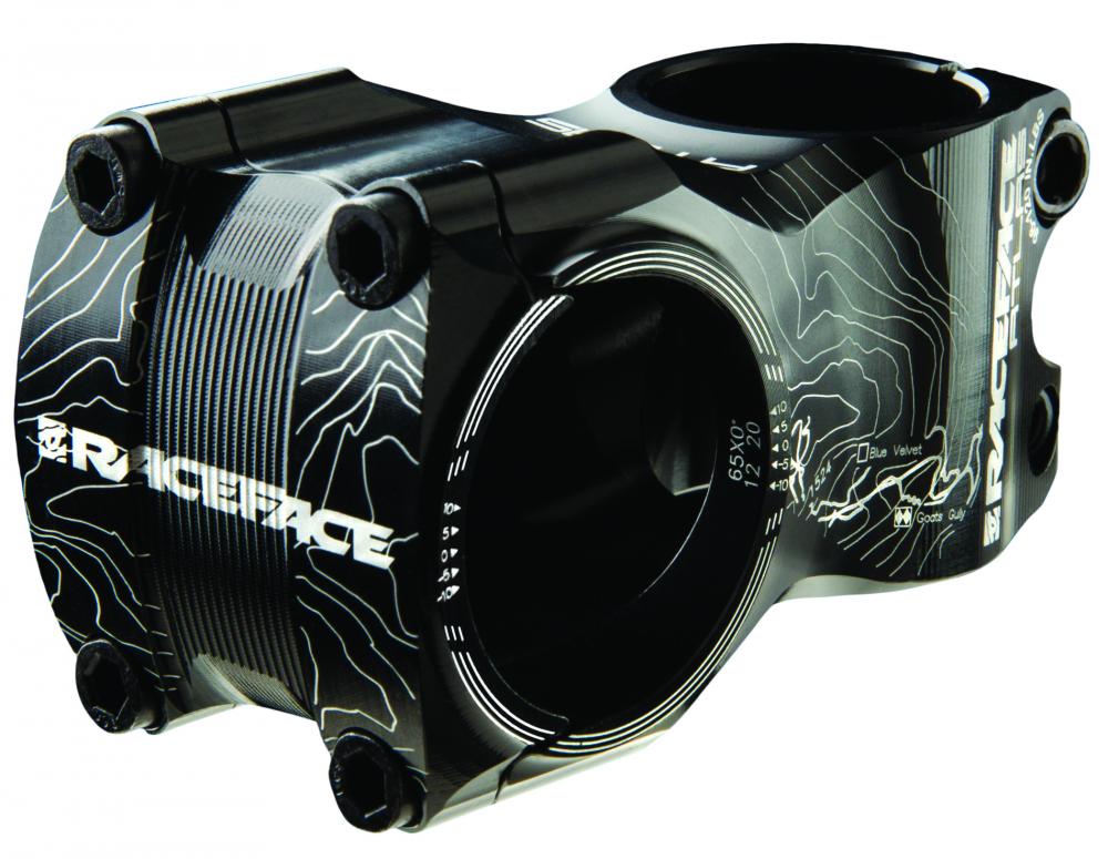 Race Face Atlas Vorbau, 35.0mm, 50mm, 0°, schwarz - präzise Kontrolle am Trail