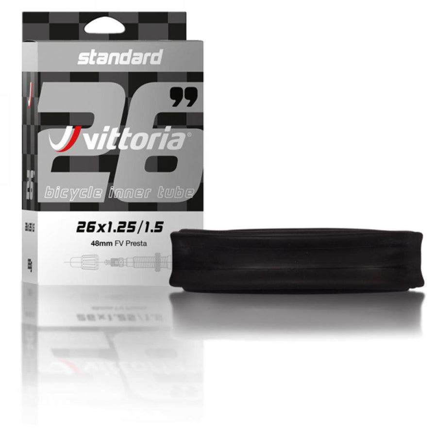 Vittoria Schlauch Standard 26x1.95/2.50 SV Presta 95 - zuverlässiger MTB-Fahrradschlauch