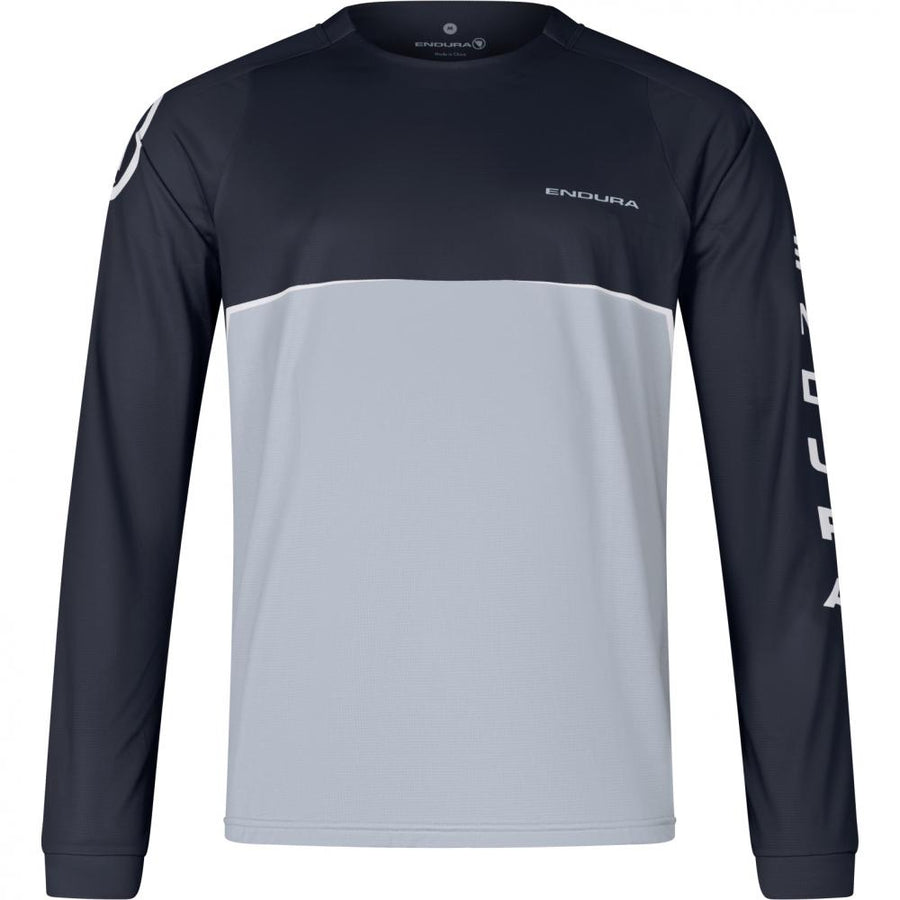 Endura SingleTrack Core Printed MTB Langarmshirt schwarz Größe L