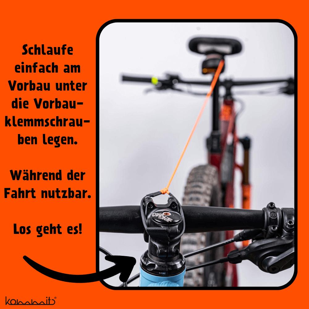 kommit Bike Zugsystem 2 m - Schwarz - 120 kg Zuglast
