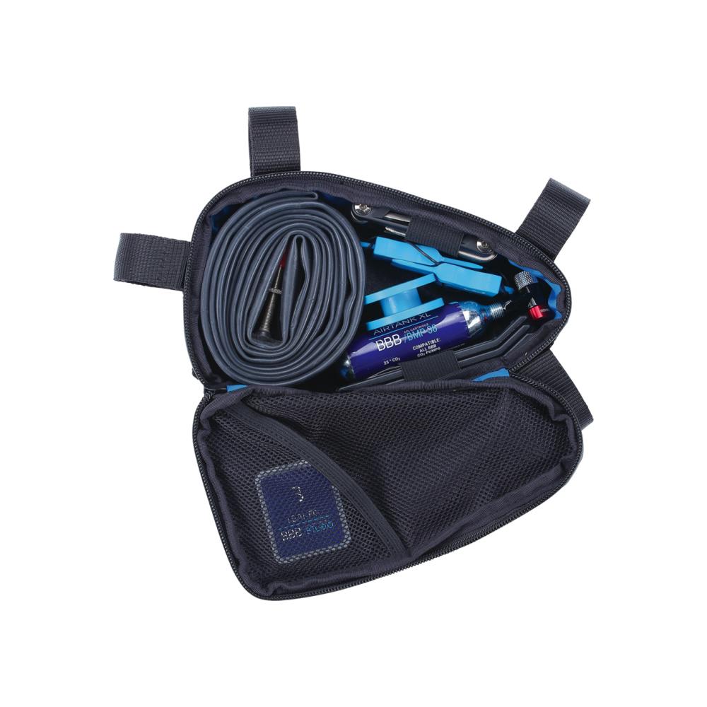 BBB Cycling Rahmentasche CornerCaddy 20x10x7cm 1L schwarz - kompakter Stauraum am Fahrradrahmen