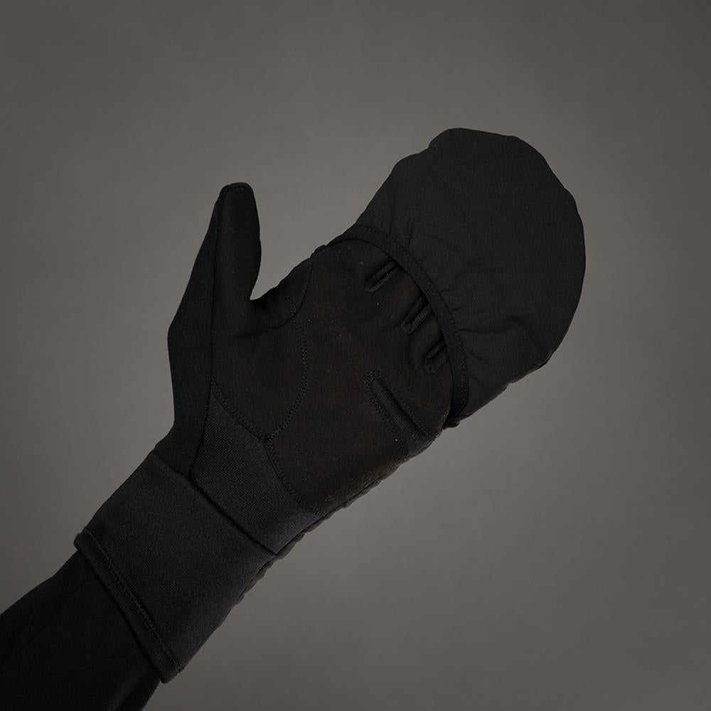 CHIBA Polarfleece Titan - Radhandschuhe schwarz S, winddicht, warm, Touchfunktion
