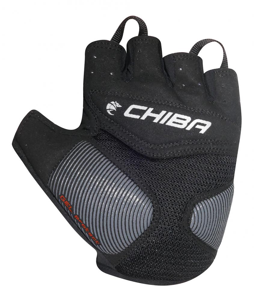 CHIBA Gel Air - Radhandschuhe kurz, S, rot, mit Gelpolsterung
