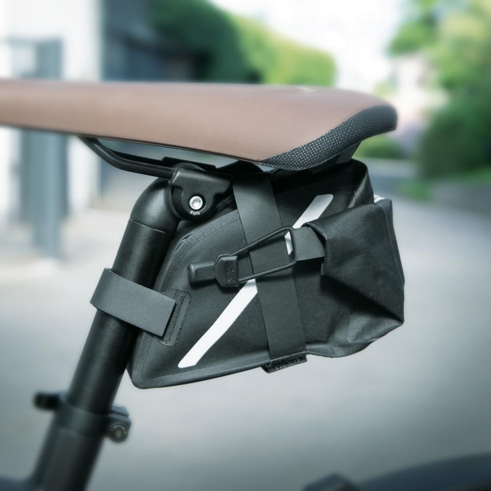 SKS Germany TRAIL SADDLE BAG L Satteltasche - 2 Liter Volumen wasserdicht Rollverschluss reflektierende Elemente ideal für Gravel und MTB