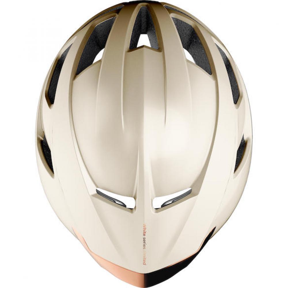 Limar Air Atlas W&B Amber White Bronze M Weiß/Bronze - aerodynamischer Rennradhelm