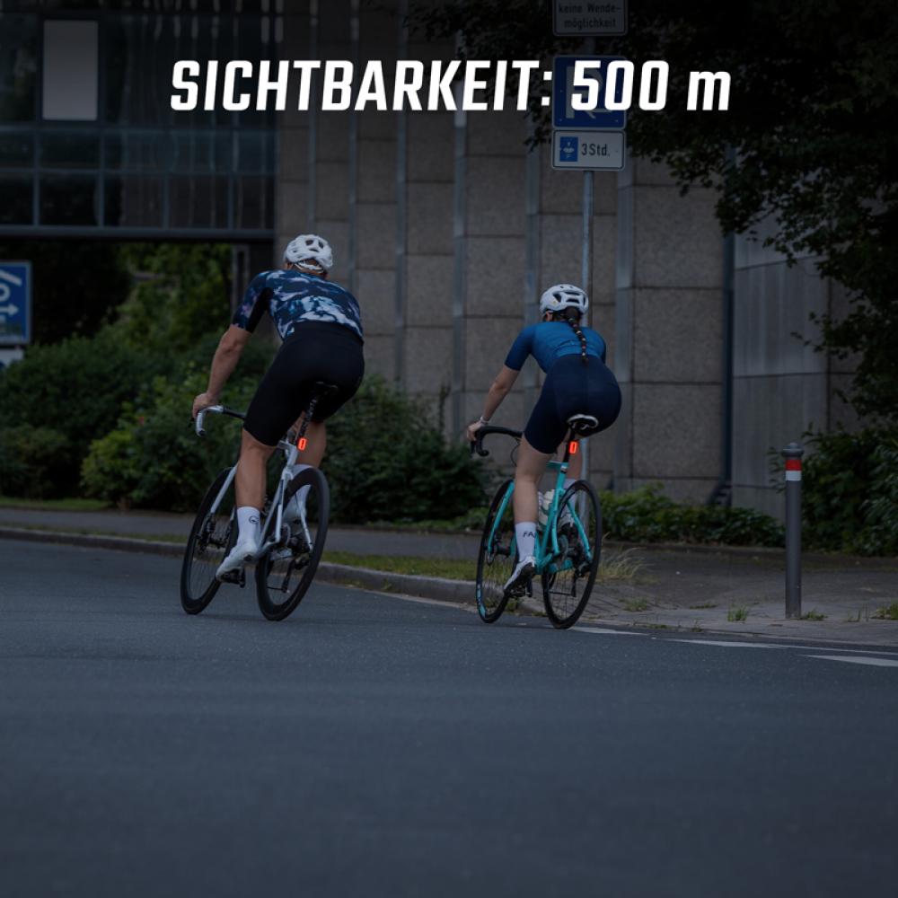 HIRO Sigma Licht HIRO 70 Akku-Rücklicht Schwarz - USB-C - Bremslicht 500m Sichtweite