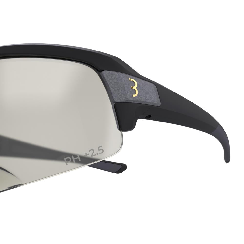 BBB Cycling BBB Sportbrille Impulse reader PH +2.5 matt schwarz - klare Sicht beim Raßahren
