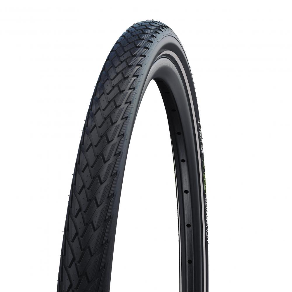 Schwalbe Reifen Marathon GreenGuard 28×1.50\" (40-622) - Drahtreifen, schwarz mit Reflexstreifen, ADDIX Eco Gummimischung, E-50 zugelassen