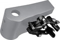 SHIMANO Seitenzugbremse BR-RS811 HR Felgenbremse für Rennrad-Hinterrad, schwarz auf grauem Rahmen.