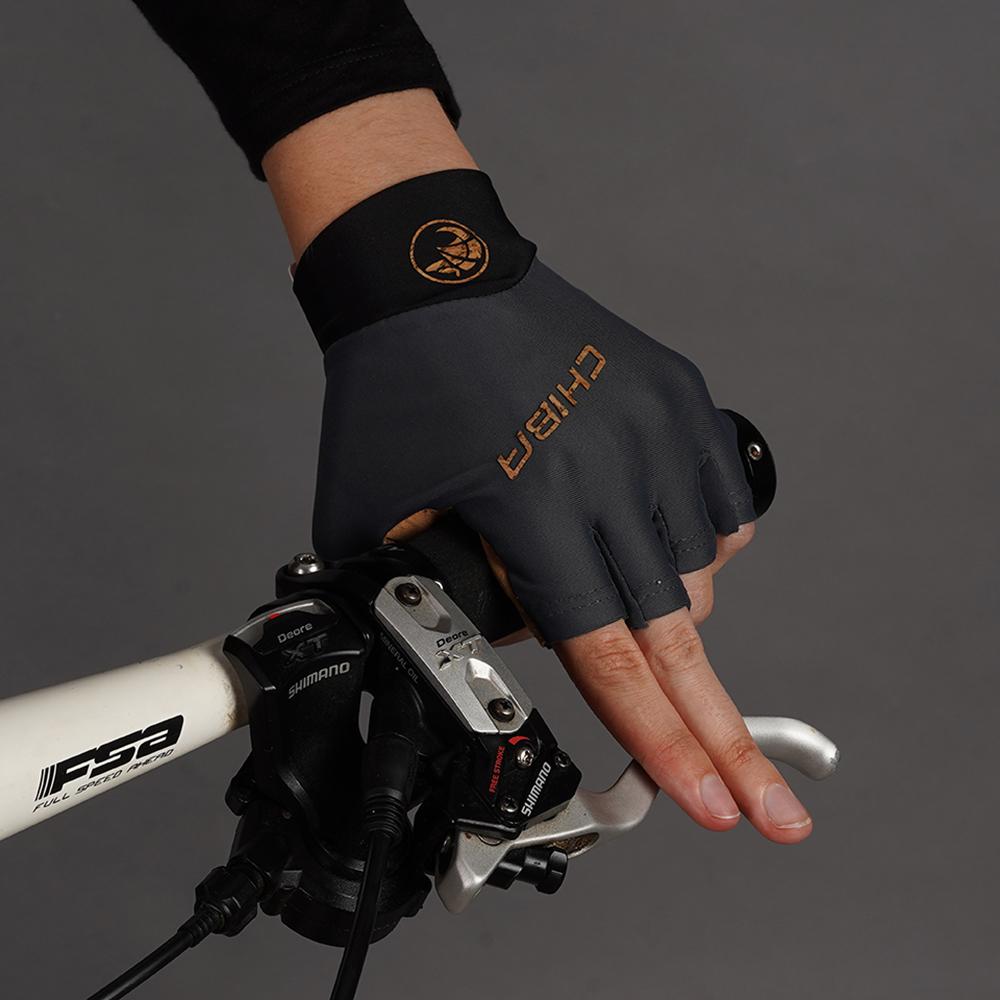CHIBA ECO Glove Pro - Radhandschuhe dunkelgrau XL, atmungsaktiv & gepolstert