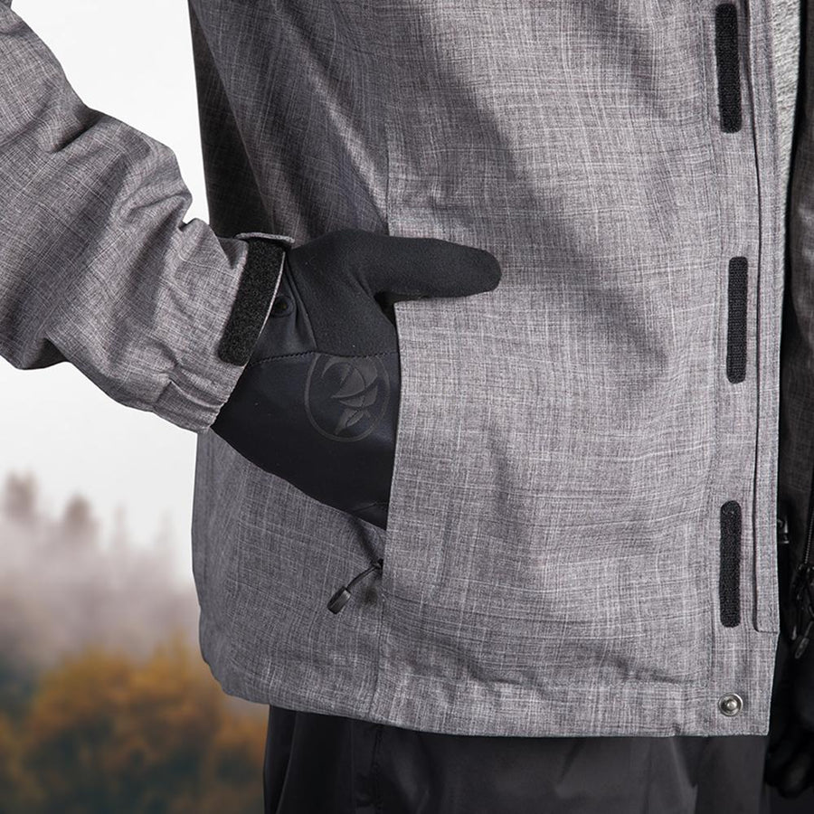 CHIBA Allweather Jacke - wasserdichte, winddichte & atmungsaktive Radjacke 3XL hellgrau
