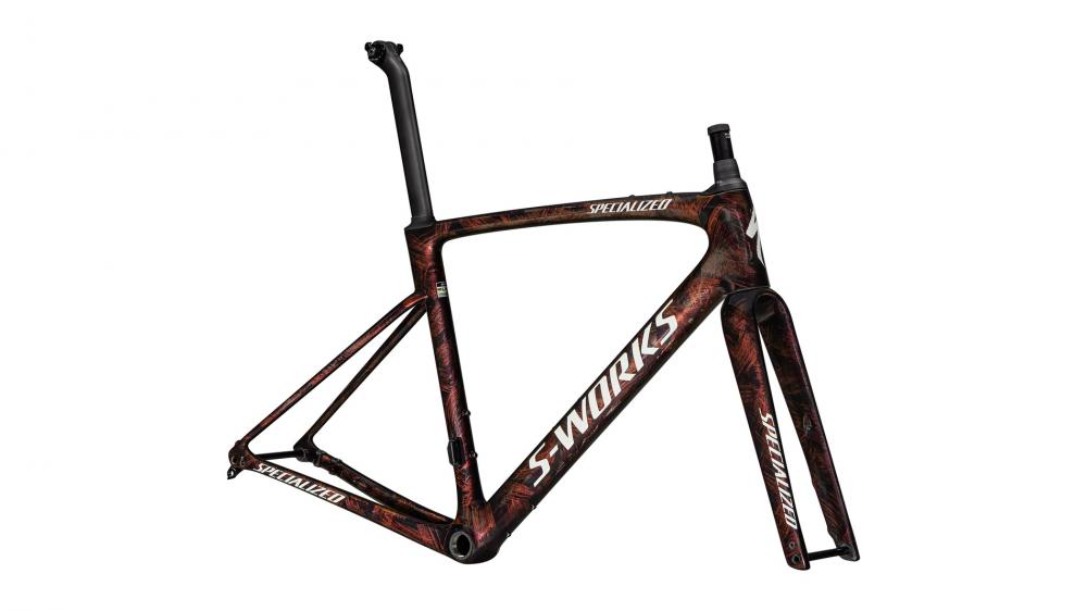 Specialized ROUBAIX SW Rahmenset - Cameleon Red Gold/Solid Metal/Dune White - Größe 52cm