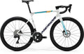 Merida Scultura 6000 Rennrad L Pearl-Blue-Team, Carbonrahmen, Shimano 105 Di2 12-fach, hydraulische Scheibenbremsen, Vision SC30 Carbon Laufräder, ca 8,2 kg