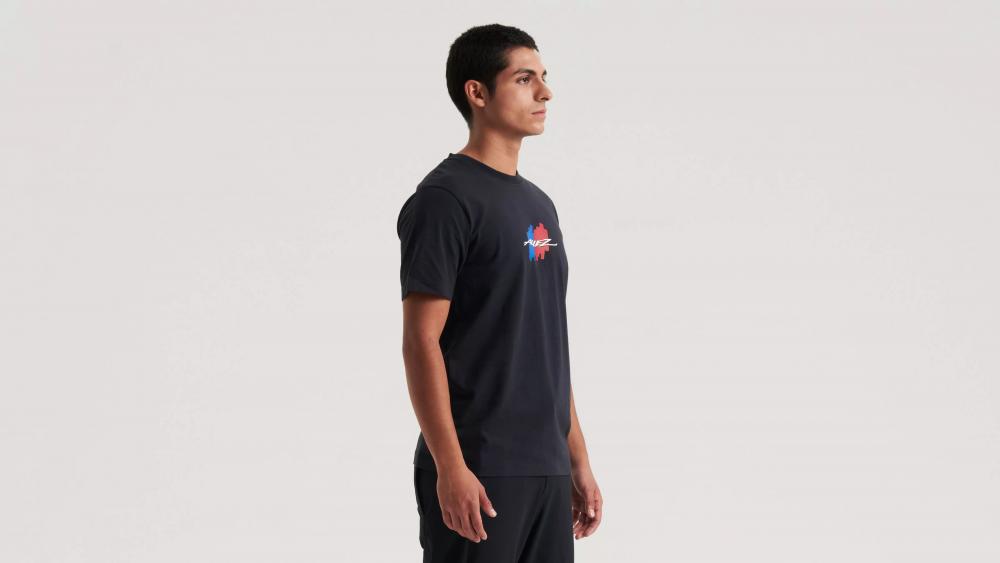 HERITAGE TEE SS BLK XS - Schwarzes Kurzarm T-Shirt aus hochwertiger Baumwolle - Bekleidung