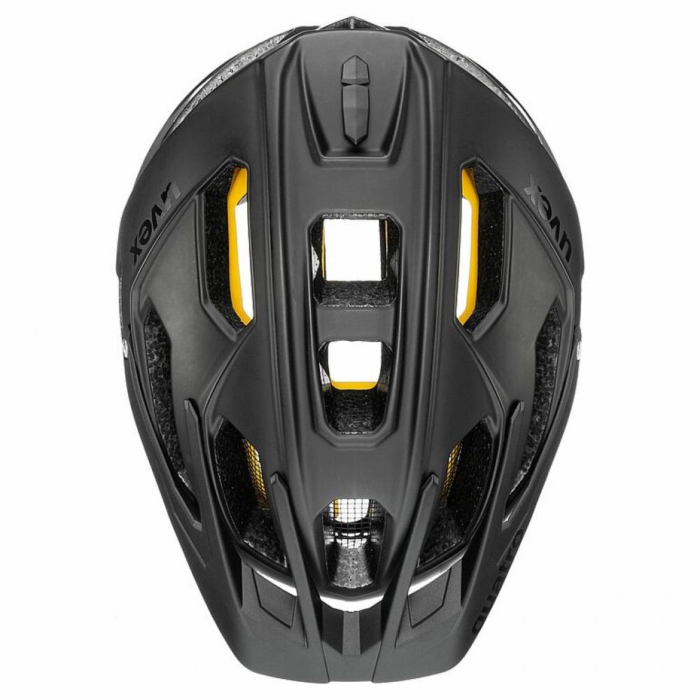 uvex Quatro cc MIPS MTB-Helm, schwarz matt, All-Mountain-Schutz mit 17 Belüftungen und Kamera-Halterung.