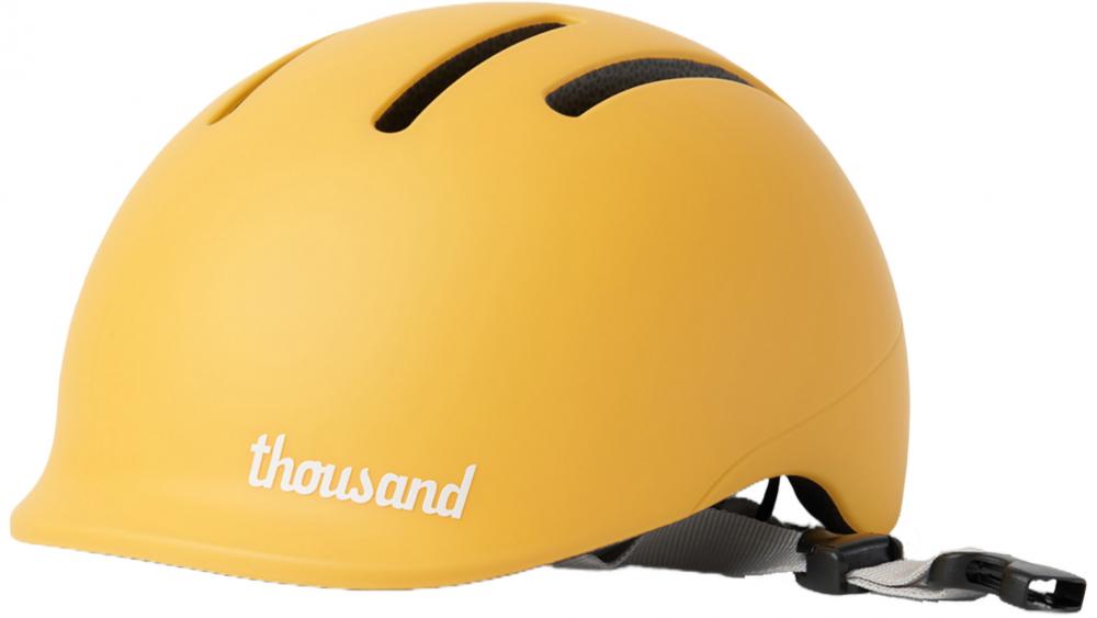 Thousand Toddler Fahrradhelm Hello Yellow XXS 45-49cm - Kinderhelm Unisize, leicht & sicher, verstellbar, Belüftung, Stoßschutz