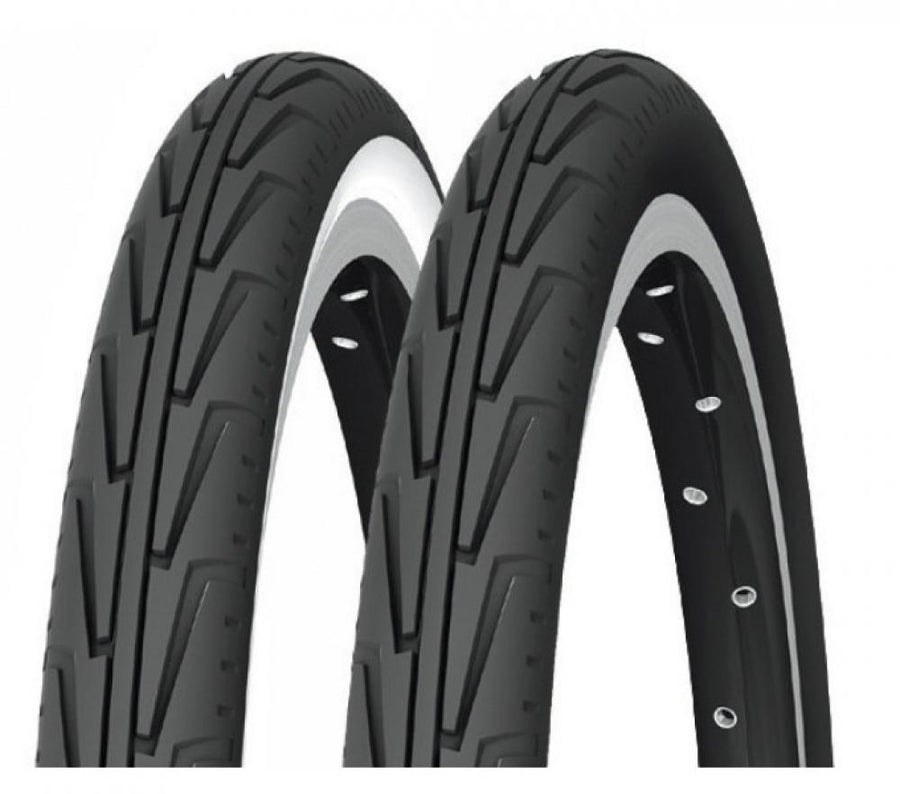 Michelin Reifen City\'J Access Line 18x1.45\" 37-390 schwarz/weiß Draht