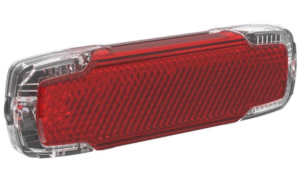 Busch+Müller Toplight 2C Plus LED-Rücklicht, rot, dynamobetrieben, mit Z-Rückstrahler & Standlicht für Gepäckträger.