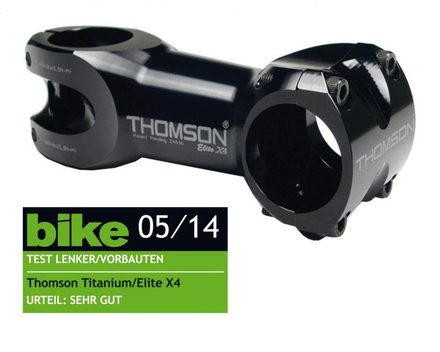 Thomson AHEAD Vorbau Elite X4 schwarz 1-1/8" x 0° x 100mm x 31,8mm Lenkerkl.